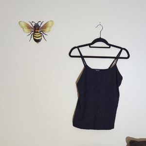 Style & Co. Black Fitted Sleeveless Camisole